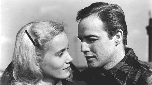 Edie (Eva Marie Saint) and Terry (Marlon Brando), in “On the Waterfront.” (Columbia Pictures)