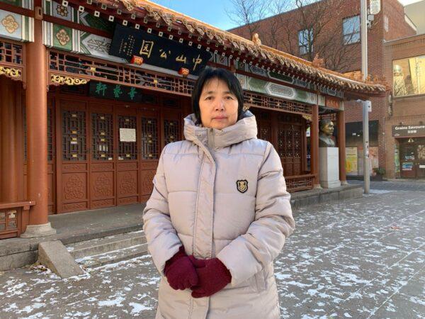 Joy Gao, Falun Gong practitioner and survivor from northeastern China's Liaoning Women's Prison, pictured in Montreal, Canada, on Dec. 5, 2021. (Courtesy of Joy Gao)