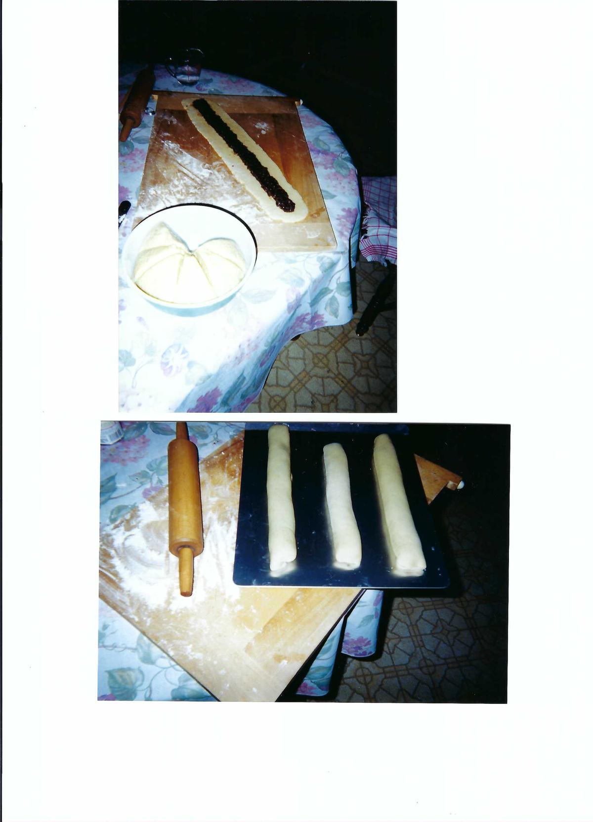 Fig bars in the making, in photos from 2003. The author's mother passed away not long afterward. (Courtesy of Cindy Alfieri)