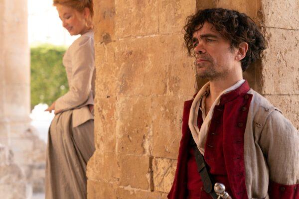 Roxanne (Haley Bennett) and Cyrano (Peter Dinklage), in “Cyrano.” (MGM/Bron Creative/Working Title Films)