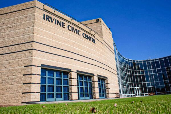 The Irvine Civic Center in Irvine, Calif., on Jan. 12, 2021. (John Fredricks/The Epoch Times)