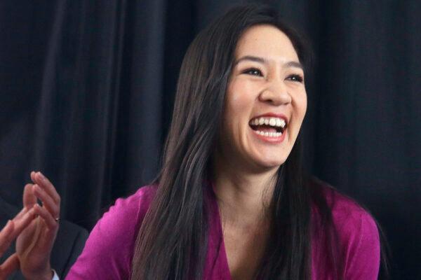 Michelle Kwan smiles in Providence, R.I., on Jan. 28, 2014. (Stephan Savoia/AP Photo)
