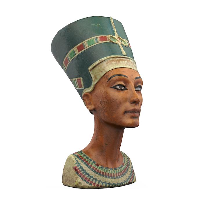 A limestone bust portraying Queen Nefertiti of the 18th Dynasty of ancient Egypt. (Illustration - Nerthuz/Shutterstock)