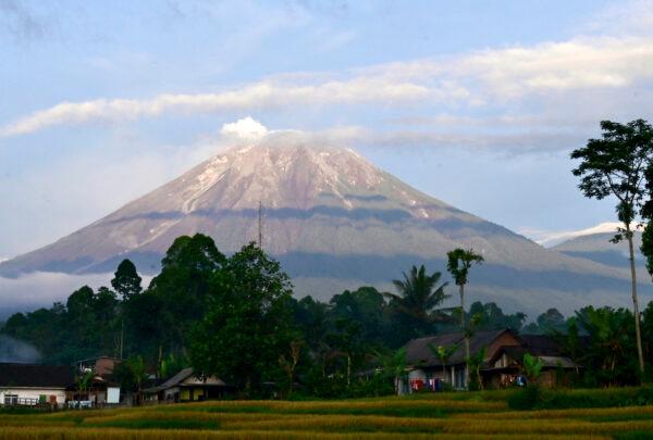 Mount Semeru is seen in Lumajang district, East Java province, Indonesia, on Dec. 18, 2021. (Hendra Permana/AP Photo)