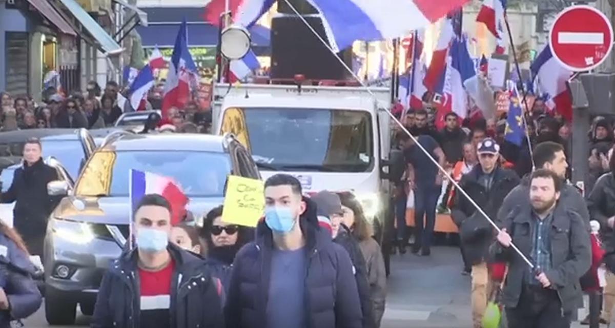 Thousands Protest in Paris Against Virus Measures
