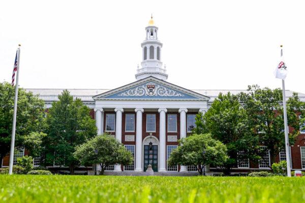 A view of the campus of Harvard Business School in Boston, Mass., on July 8, 2020. (Maddie Meyer/Getty Images)