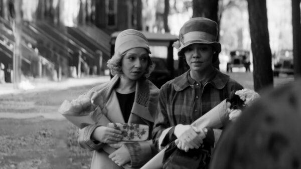 Ruth Negga and Tessa Thompson in "Passing." (Netflix)