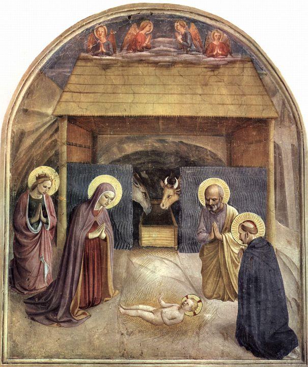 “Adoration of the Child” (1440) by Artist Fra Angelico. Museo Nazionale di San Marco. (Public Domain)