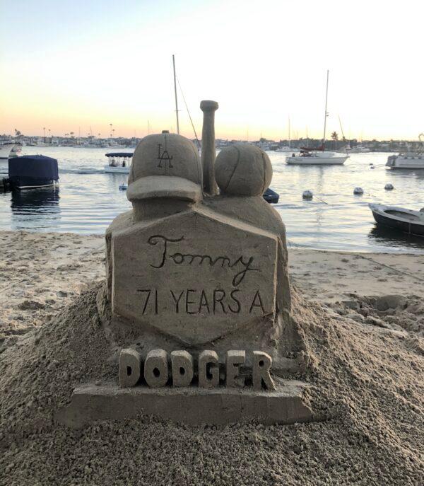 One of Chris Crosson's sandcastle creations. (Lynn Hackman/The Epoch Times)