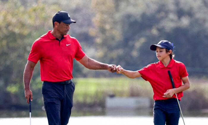 Tiger Woods and Son Ride Birdie Blitz to Finish 2nd at PNC Championship