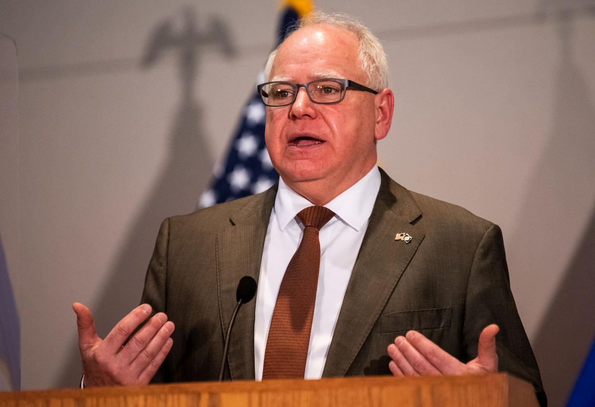 Minnesota Gov. Walz, Family Test Positive for COVID-19
