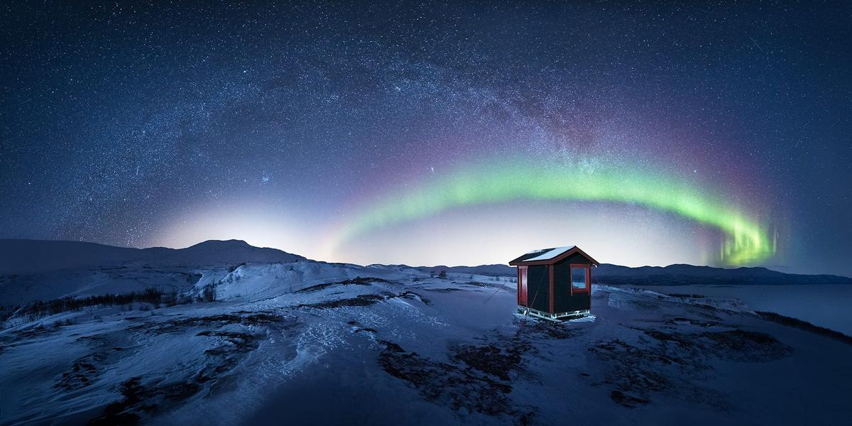 “Norrsken Over Vintergatan” by Stefano Astorri, Swedish Lapland. (Courtesy of Stefano Astorri via <a href="https://capturetheatlas.com/">Capture the Atlas</a>)
