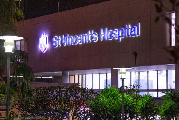 St Vincent's Hospital in Sydney, Australia, on June 26, 2020. (AAP Image/James Gourley)