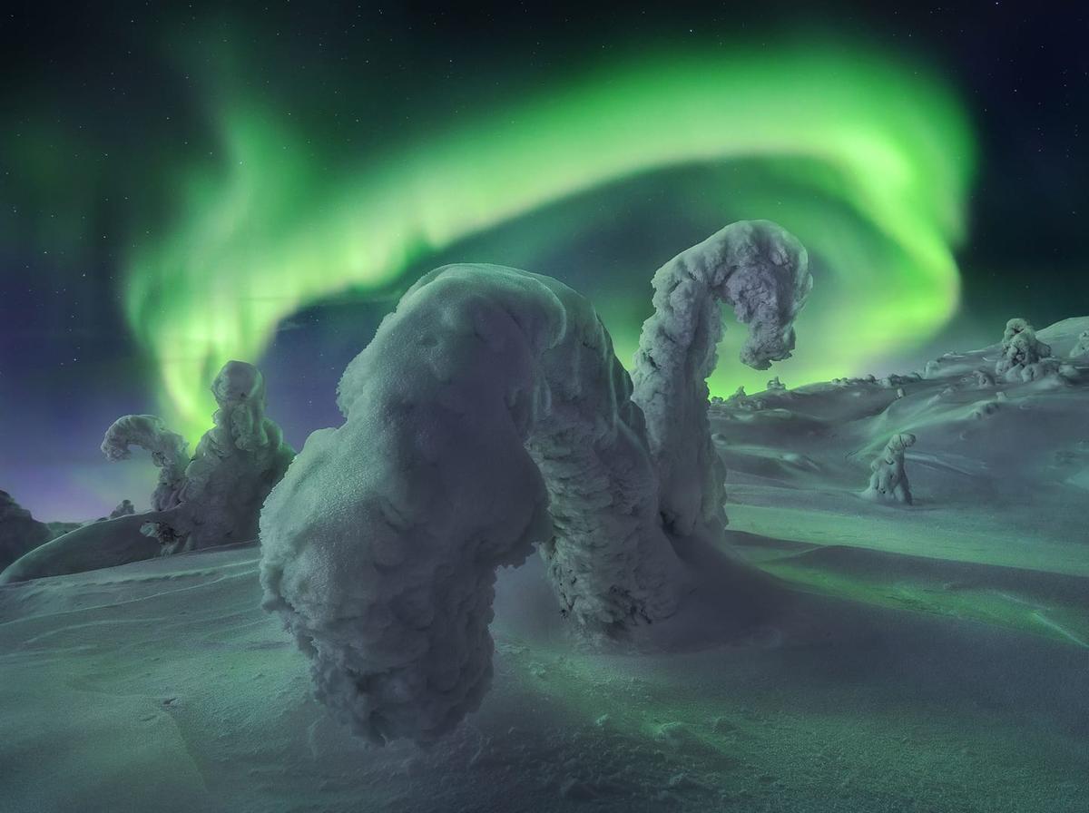 “Polar-Snow Monsters” by Sergey Korolev, Kola Peninsula, Russia. (Courtesy of Sergey Korolev via <a href="https://capturetheatlas.com/">Capture the Atlas</a>)