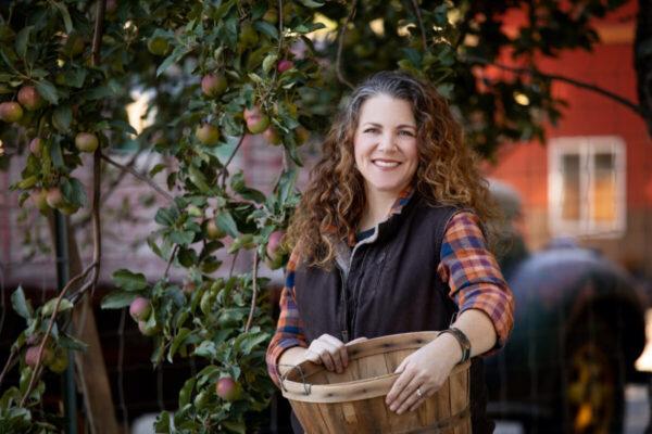 Nikki Conley chose a small town in Idaho to start her orchard, after years of toiling in front of a computer as a graphic designer. (Ben Norwood)