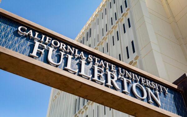 California State Univerisity Fullerton in Fullerton, Calif., on Aug. 28, 2020. (John Fredricks/The Epoch Times)