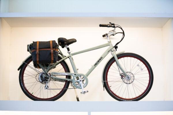 A Pedego Electric Bike sits on display within the company's offices, in Fountain Valley, Calif., on Jan. 14, 2021. (John Fredricks/The Epoch Times)