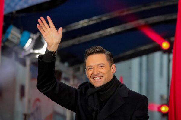 Hugh Jackman waves during his performance on NBC's 'Today' show in New York City, on Dec. 4, 2018. (Brendan McDermid/Reuters)