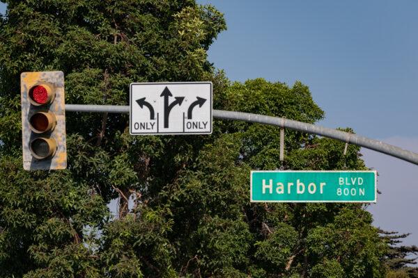 Harbor Blvd. in Santa Ana, Calif., on Aug. 24, 2020. (John Fredricks/The Epoch Times)