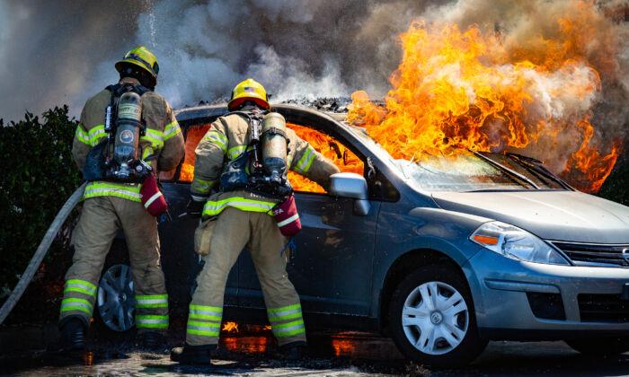 Motorist Killed in Single-Vehicle, Fiery Crash in Irvine