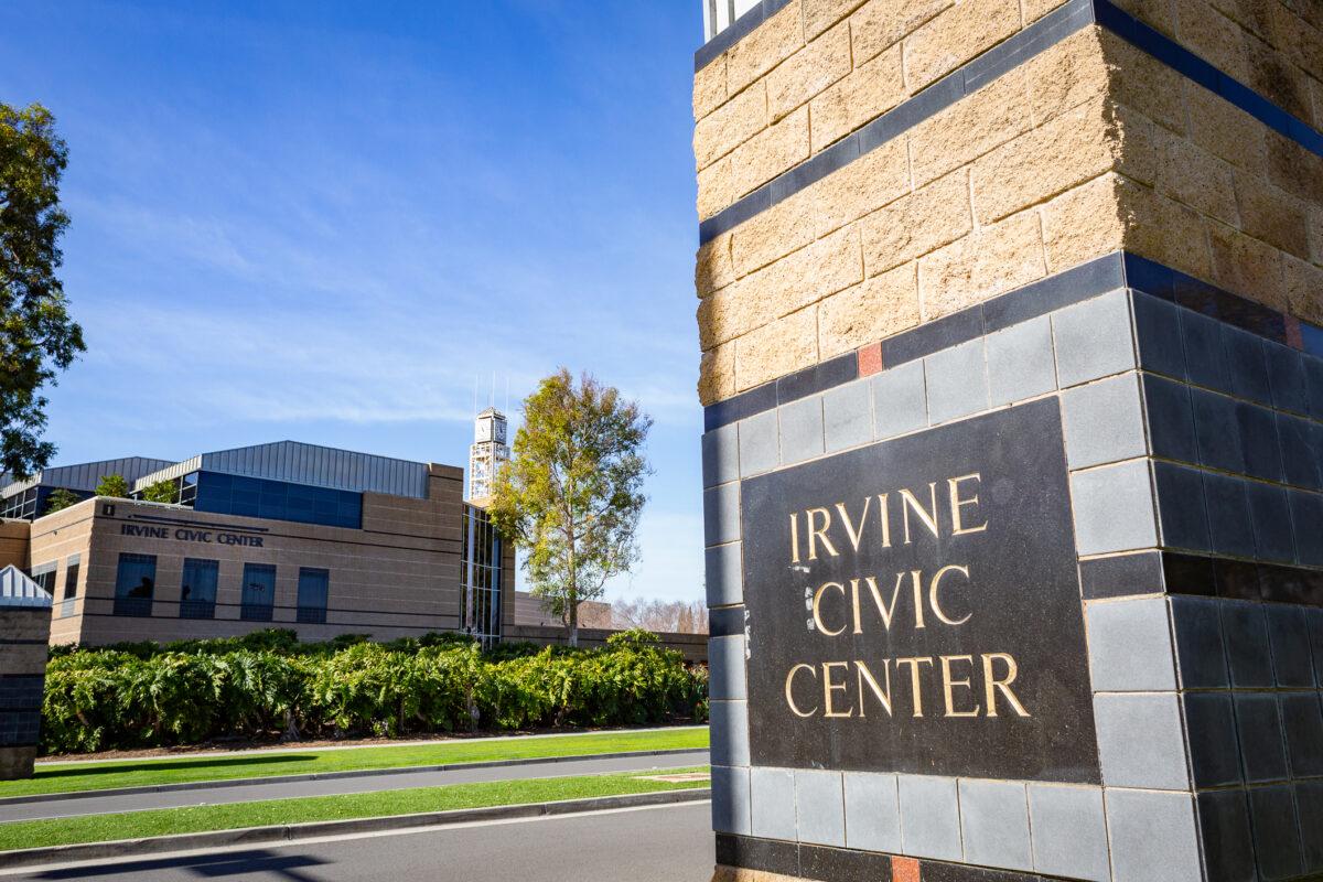 The Irvine Civic Center in Irvine, Calif., on Jan. 12, 2021. 9John Fredricks/The Epoch Times)