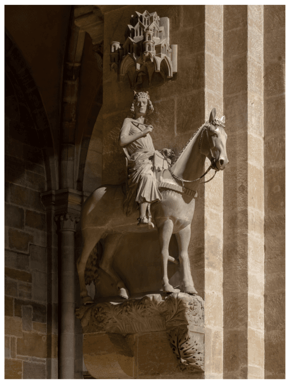 The "Bamberg Rider" in Bamberg Cathedral shows how far the technical skills of the artists of the Middle Ages had advanced. It may have been created as early as 1220. (Reinhold Möller/CC BY-SA 4.0)