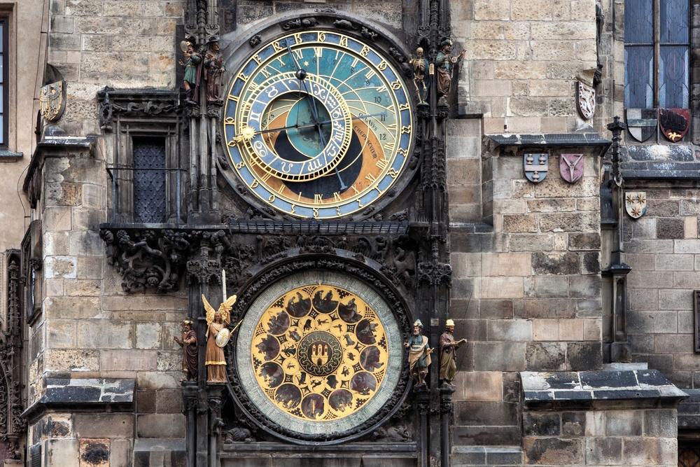 The Prague Astronomical Clock in Old Town Square is the oldest clock in the world still in operation. It was first installed in 1410. (Radoslaw Maciejewski/Shutterstock)