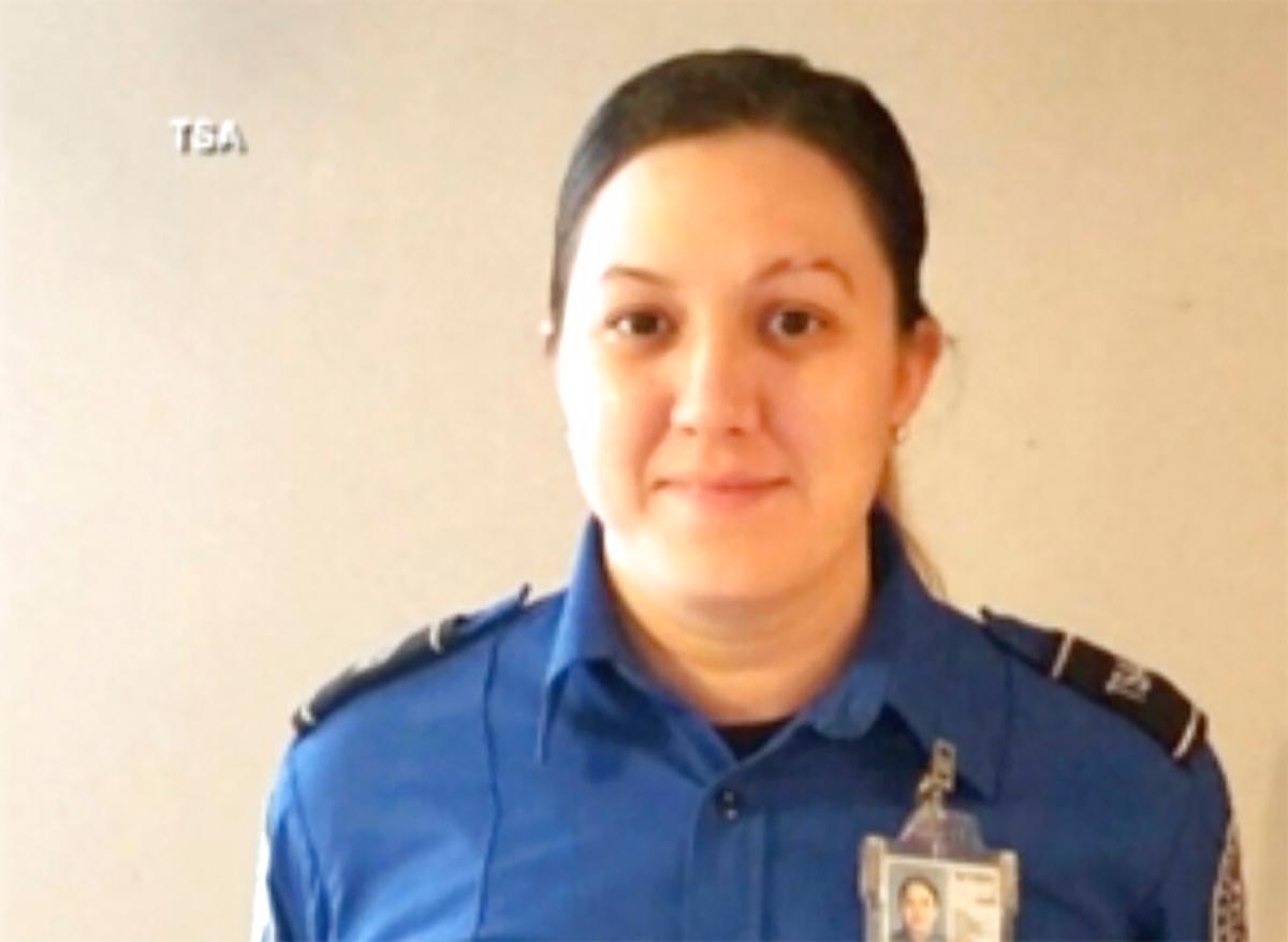 This undated photo shows TSA officer Cecilia Morales. (Transportation Security Administration via AP)