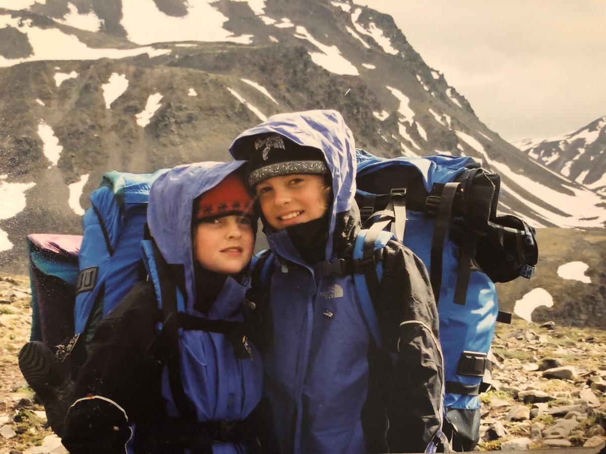Dr. Lacey Kaiser's daughters, Margaret Kaiser and Katherine Kaiser, on a homeschool trip at Denali State Park in Alaska. (Courtesy of Lacey Kaiser)