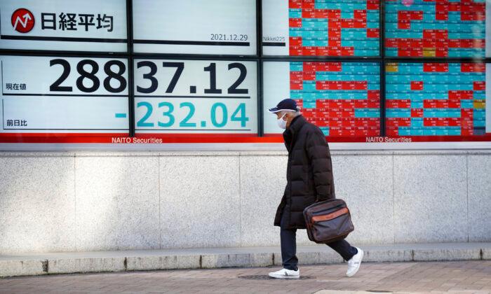 Asia Shares Slip as Investors Ready for End of 2021