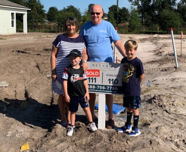 Daniel and Claudia Pisano moved to Florida and bought a homesite to be 20 minutes from their only two grandchildren. (Photo courtesy of Chris Pisano)