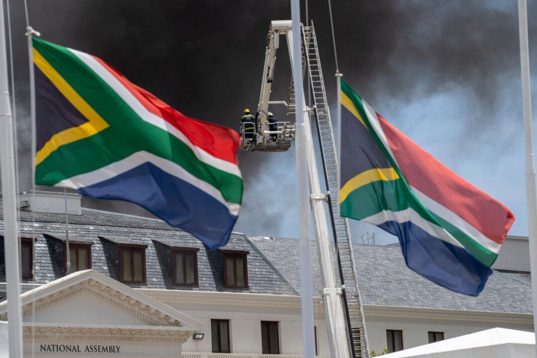 Fire Ravages South Africa’s Historic Parliament Complex