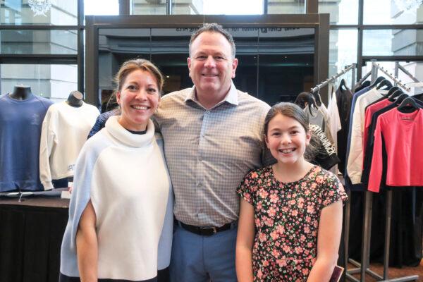 The Daly family (L-R) Tina, Patric, and Reagan, attended the Shen Yun performance in the Raleigh Memorial Auditorium, on Jan. 1, 2022. (Maggie Xie/The Epoch Times)