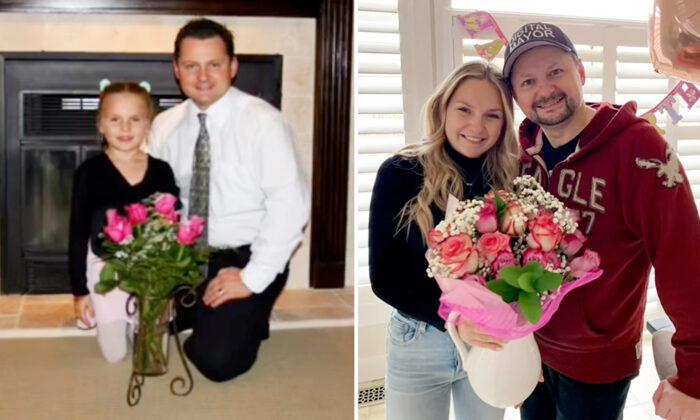 Loving Dad Gifts Daughter Whose Middle Name Is ‘Rose’ With as Many Roses as Her Age Each Birthday