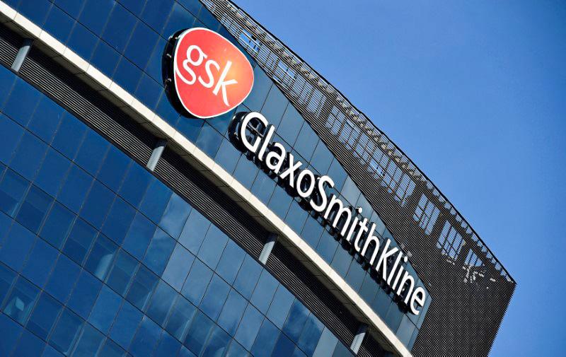 Signage for GlaxoSmithKline on its offices in London, Britain, March 30, 2016. (Reuters/Toby Melville/File Photo)