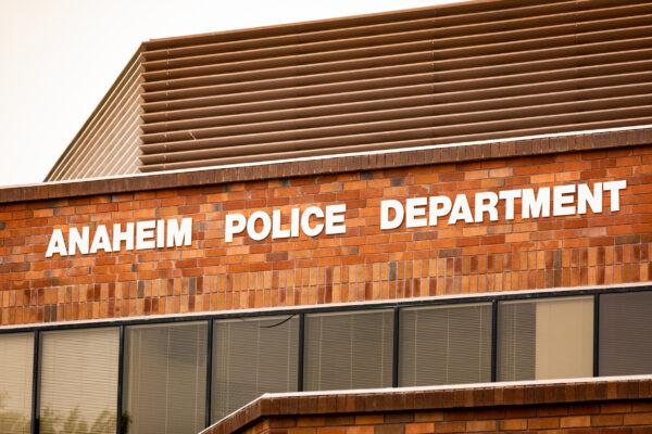 Anaheim Police Department in Anaheim Calif., on Sept. 10, 2020. (John Fredricks/The Epoch Times)