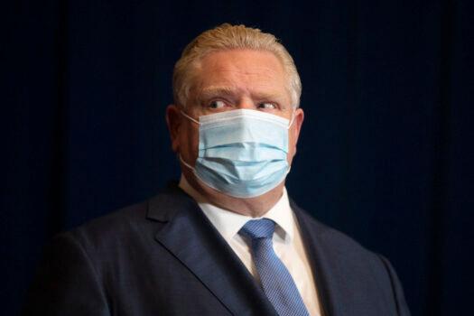 Ontario Premier Doug Ford attends a news conference in Toronto on Jan. 3, 2022. (The Canadian Press/Chris Young)