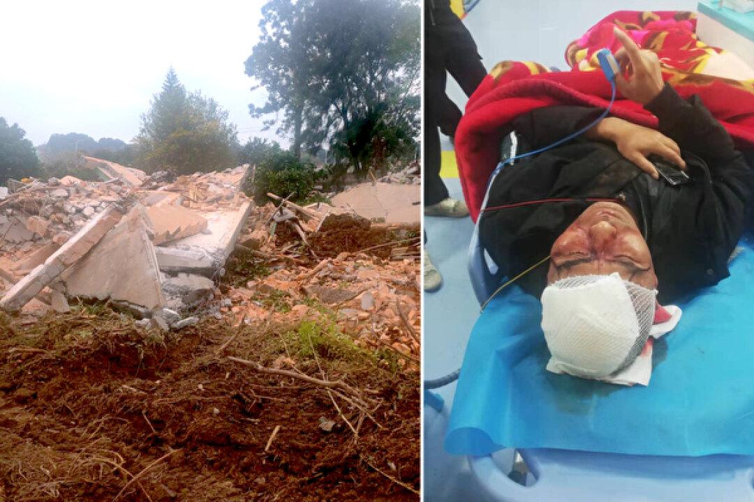 Chinese Family Watches Home Demolished Prior to New Year’s Eve