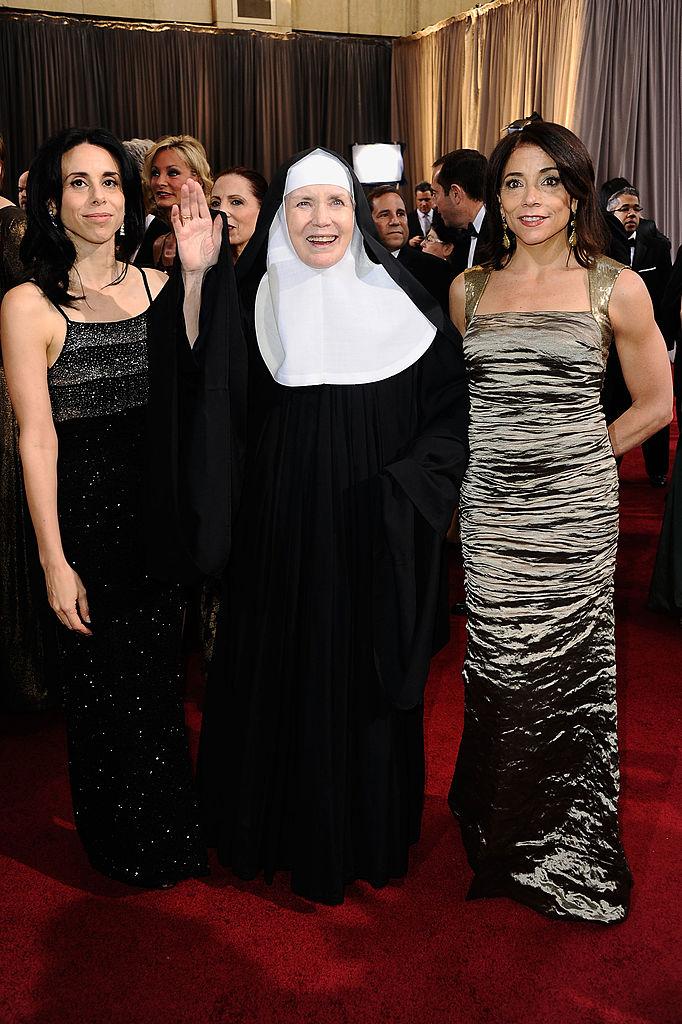 Mother Dolores Hart (C) and guests arrive at the 84th Annual Academy Awards held at the Hollywood & Highland Center on Feb. 26, 2012, in Hollywood, Calif. (Frazer Harrison/Getty Images)