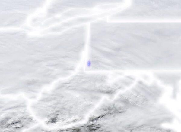 A strong meteor signature on the Geostationary Lightning Mapper on the GOES-16 satellite around 11:20 a.m. ET on Jan. 1, 2022. Numerous citizen and media reported sonic booms were heard in western Pennsylvania a few minutes before 11:30 a.m. ET on Jan. 1, 2022. (NASA Meteor Watch)