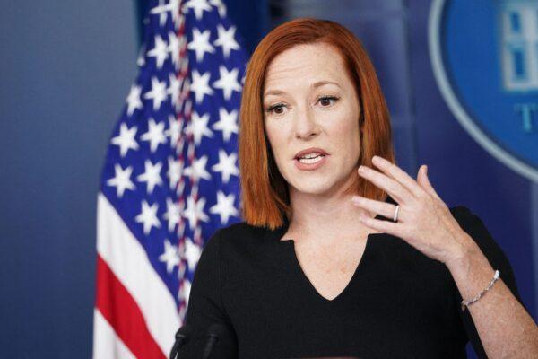 White House Press Secretary Jen Psaki speaks during the daily briefing in the Brady Briefing Room of the White House on Jan. 4, 2022. (Mandel Ngan/AFP via Getty Images)