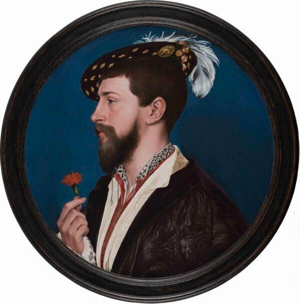 "Simon George of Cornwall," circa 1535–40, Hans Holbein the Younger. Mixed technique on panel, diameter 12 3/16 inches. Städel Museum, Frankfurt am Main. (Städel Museum, Frankfurt am Main)