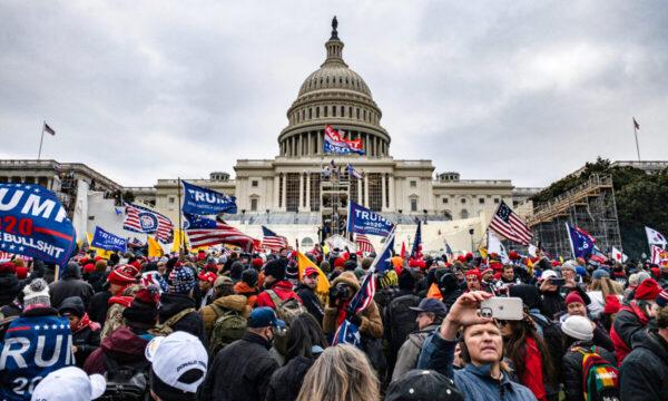 Supporters of President Donald Trump at the U.S. Capitol in Washington on Jan. 6, 2021. (Jose Luis Magana/AP Photo)