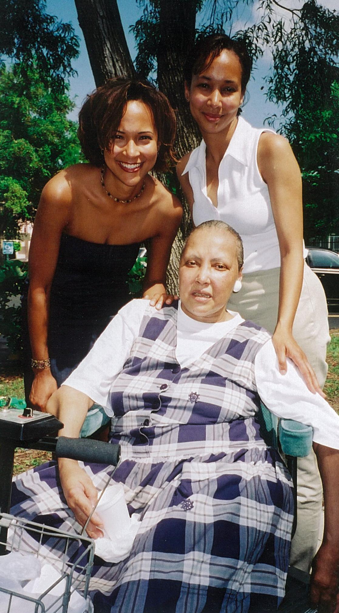 Joyce Jackson with her nieces Ashley and Pamela in 2001 in Miami, Florida. (Courtesy of Thelma Stiles)