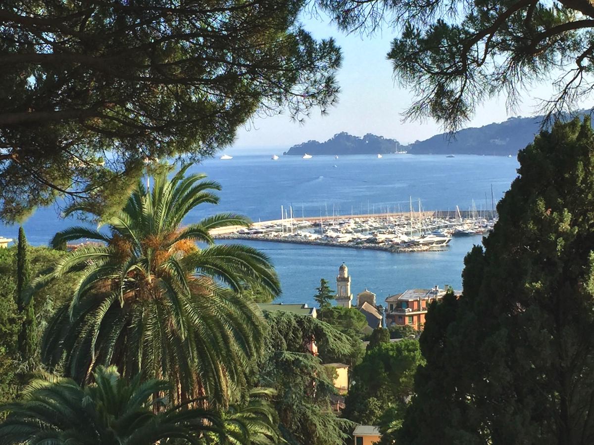 The views of Portofino and the Italian Riviera from Villa Le Magnolie are breathtaking. As secluded as the villa is, the nearest beach is only 2,000 feet down the hillside. (Courtesy of Savills)