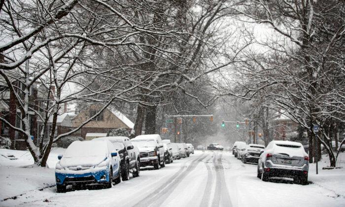 Winter Storm Blanketing Parts of South With Snow, Ice