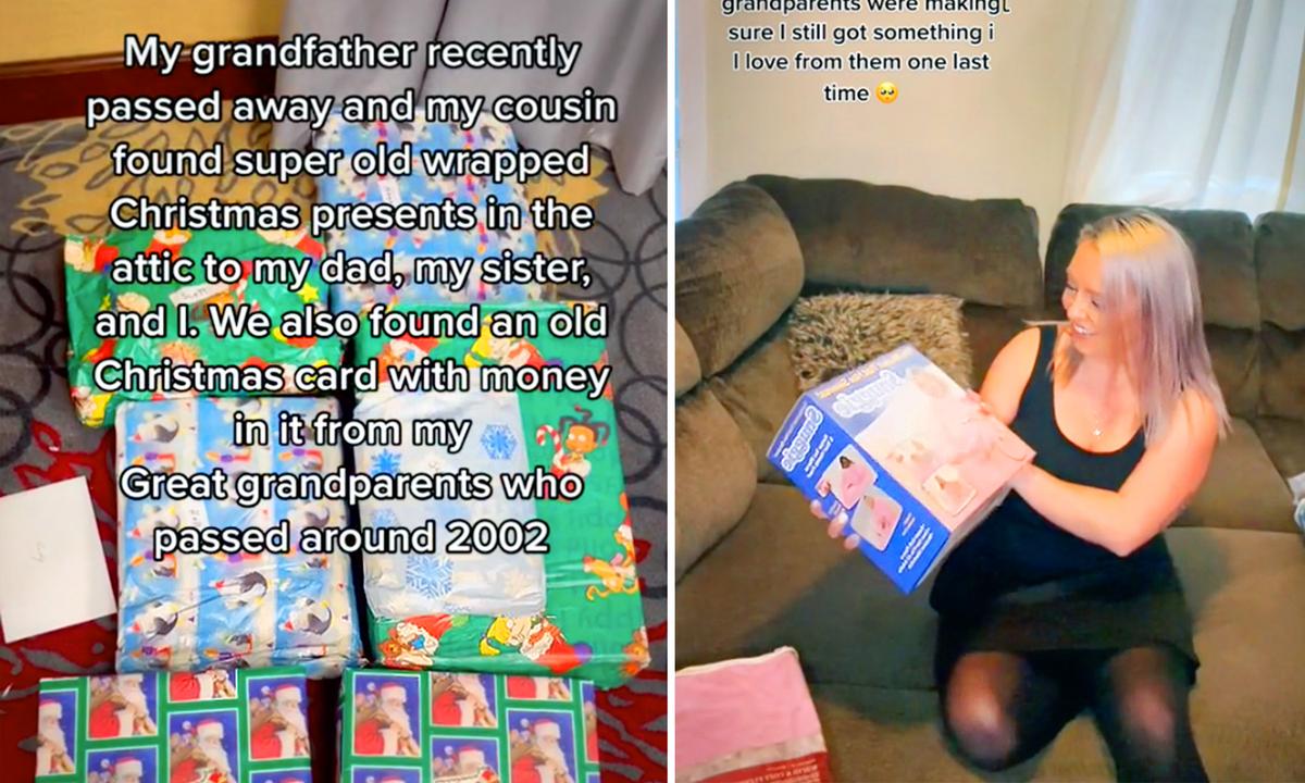 VIDEO: Family Find Vintage Christmas Gifts in Attic From Late Great-Grandparents—And the Unwrapping Goes Viral