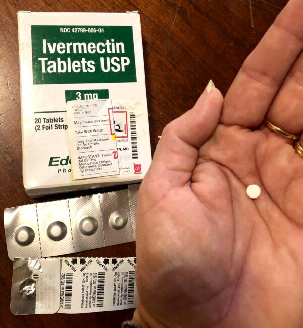 The U.S. FDA has warned against taking ivermectin for COVID-19 because it is "horse medication." However, ivermectin packaged for human use (as shown here) has been widely prescribed for decades for a range of maladies, including for the treatment of lice, other parasites and viruses. (Nanette Holt/The Epoch Times)