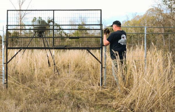 Rod Pinkston's phone-operated feral hog trap from 2019. (Jager Pro)