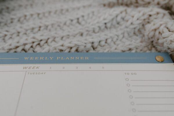 Stock photo of a weekly planner. (Tara Winstead/Pexels)